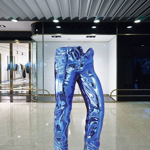 DekorationsFigur Jeans Künstlerische Skulptur