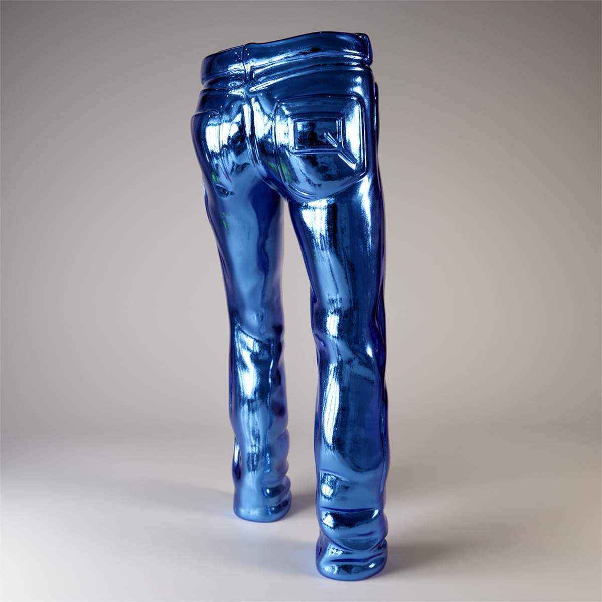 Dekorative Jeans Für Inneneinrichtung Skulptur – Bild 3