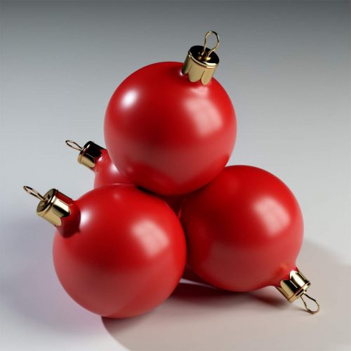 Riesige Weihnachtskugel Deko -Zahlen