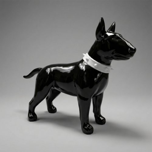 Dekorative Bulterrier-Figur stehend