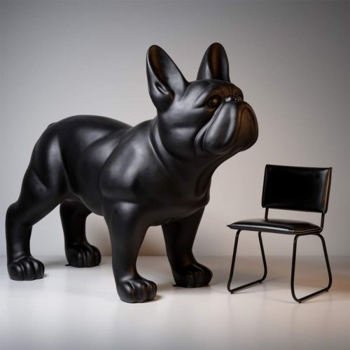 Überbroßer Französcher Bulldogge Welpe -Figuren - Einfarbig