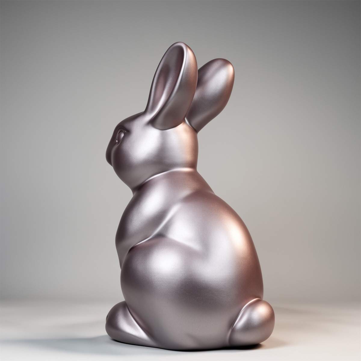 Dekorative Osterhasenfigur, Puderrosa – Bild 2