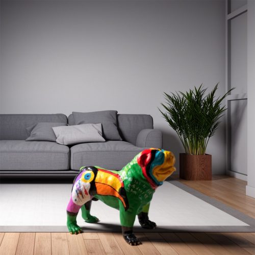 Englische Bulldogge-Tierfigur Stehend-Pop-Art-Ausgabe