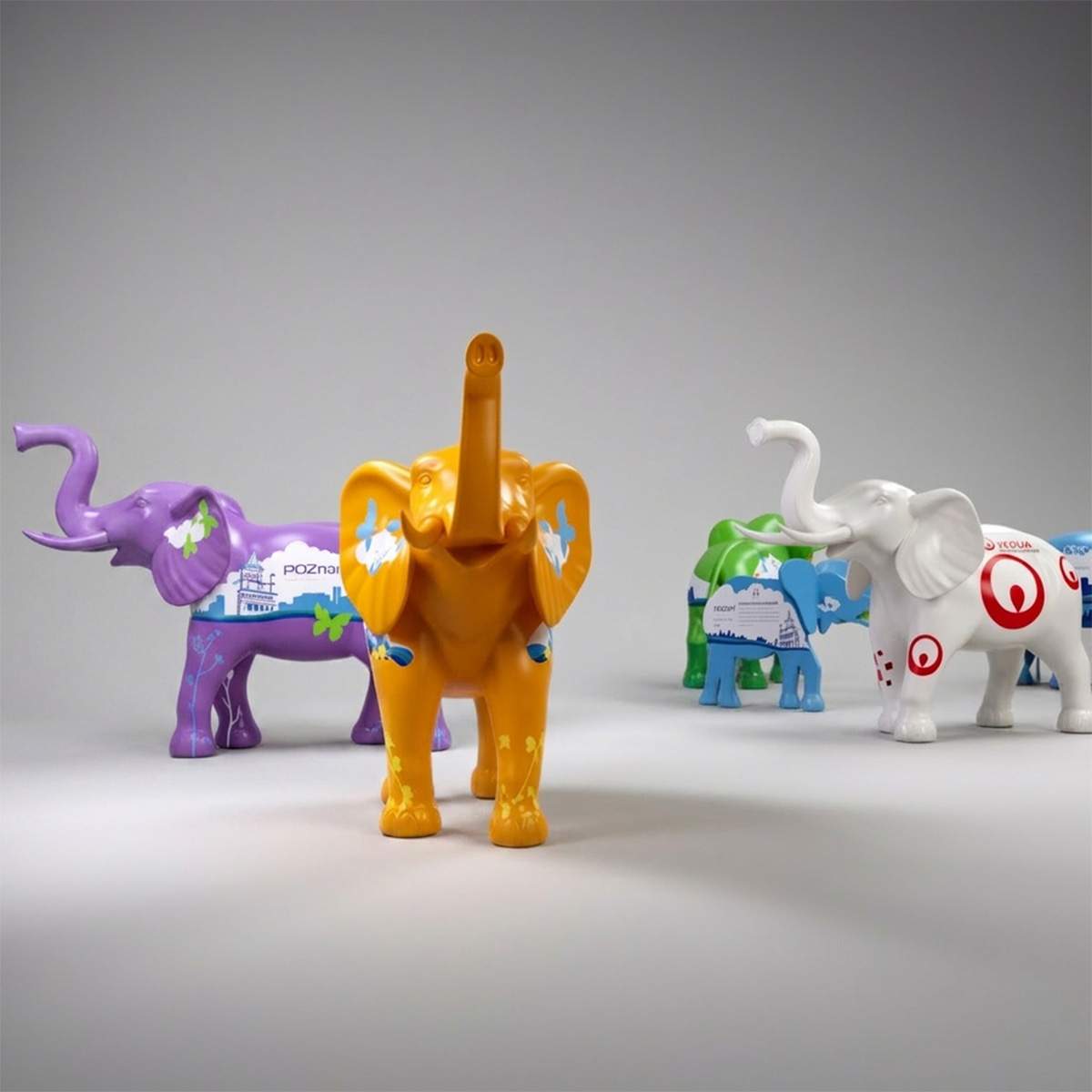 Dekorative Elefant Lebensgroß Figur – Bild 4