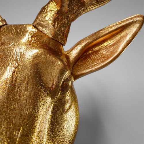 3D Dekorationsfigur - Großer Hirsch Gold Glitzer
