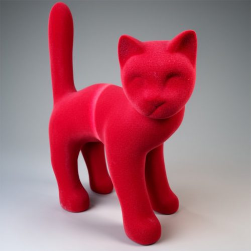 Katze Stehend DeFigur, Katzenfigur, Gartenfigur - Einfarbig