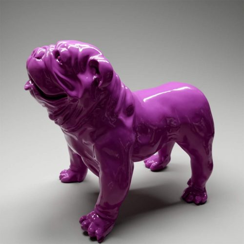 Englische Bulldogge Tierfigur Stehend - Einfarbig