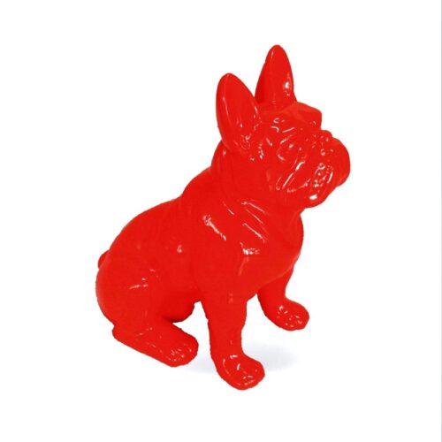 Figurka dekoracyjna pies Bulldog Francuski - jednokolorowy