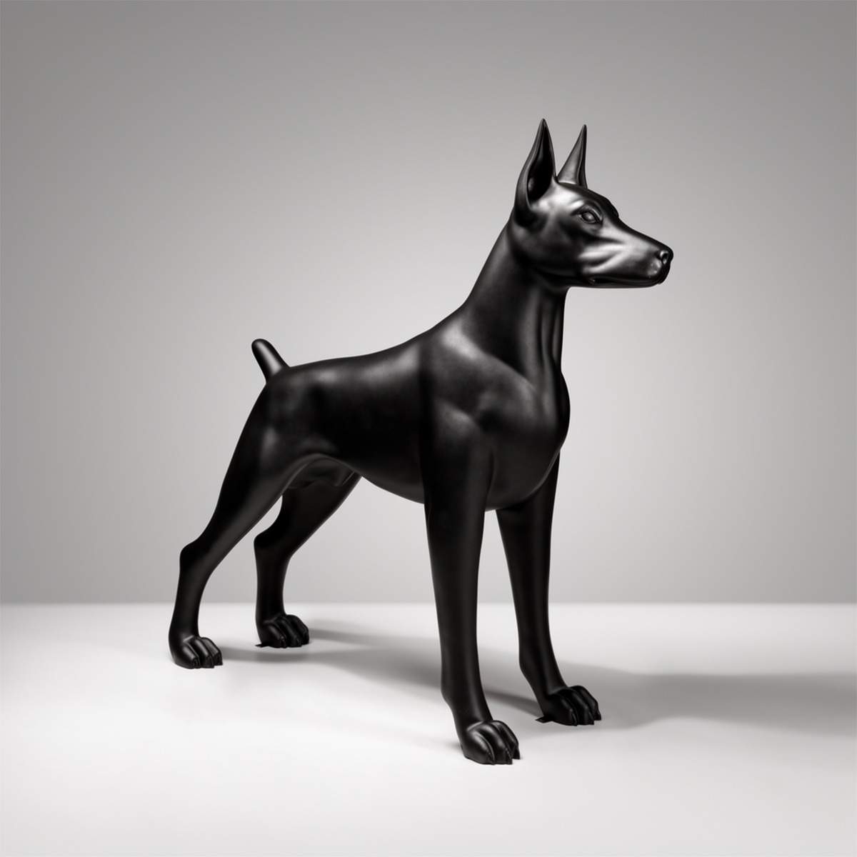 Große Dekorative Doberman Figur – Bild 3