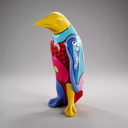 Pinguin Kunstharz Handgefertigte DekoFigur
