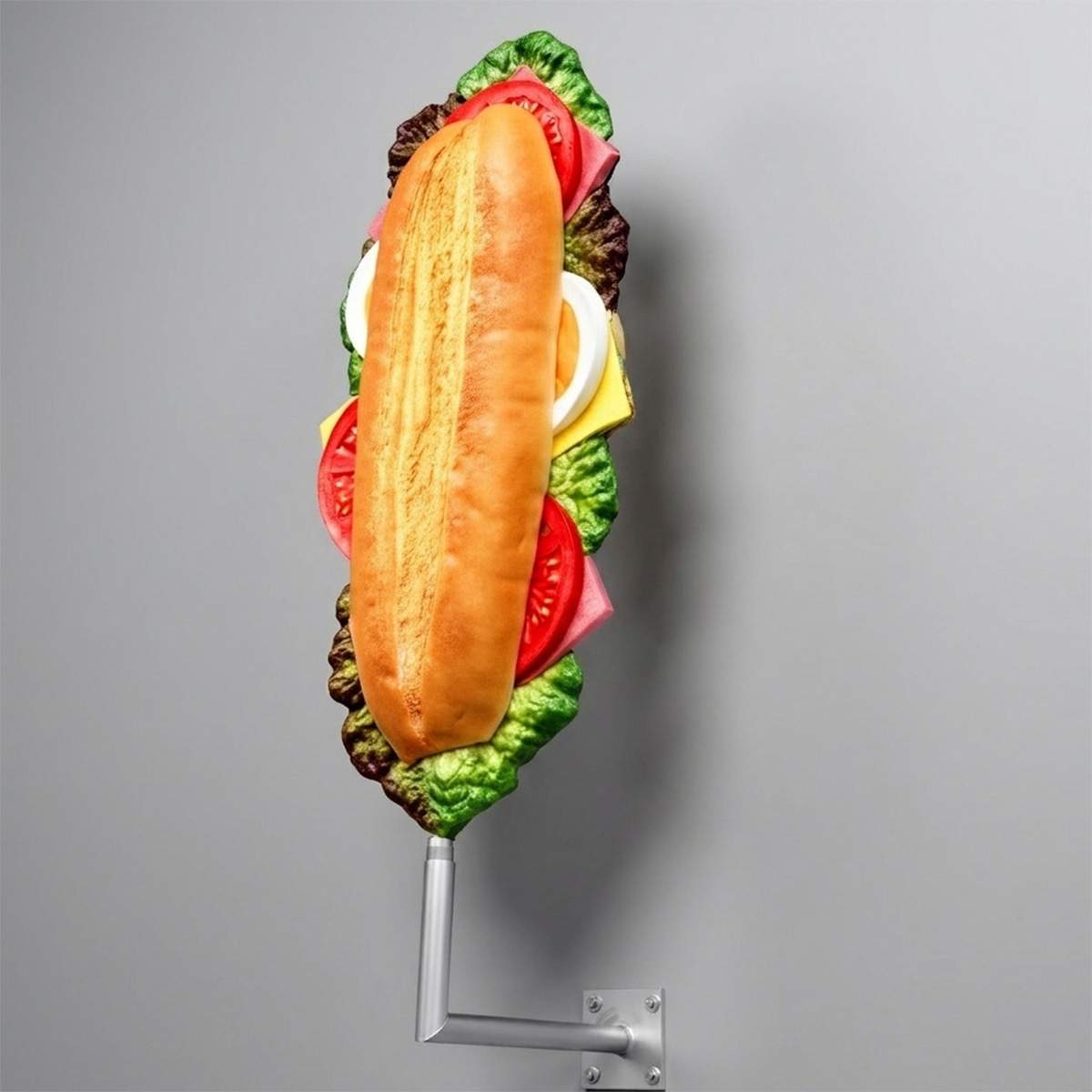Werbe Sandwich Figur
