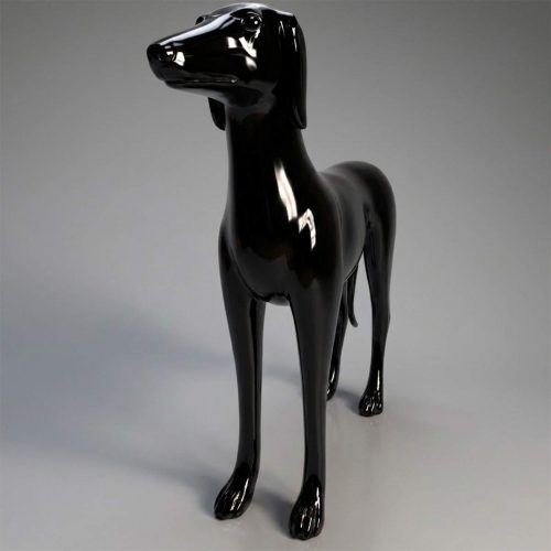 Windhundhund -Zahlen Mittelgroß Stehend