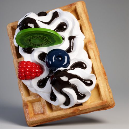 Waffelverkauf Aussenwerkung Waffel Figuren Mythos Hindernis