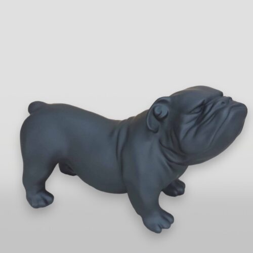 pies Figura dekoracyjna Bulldog Angielski - wersja jednokolorowa