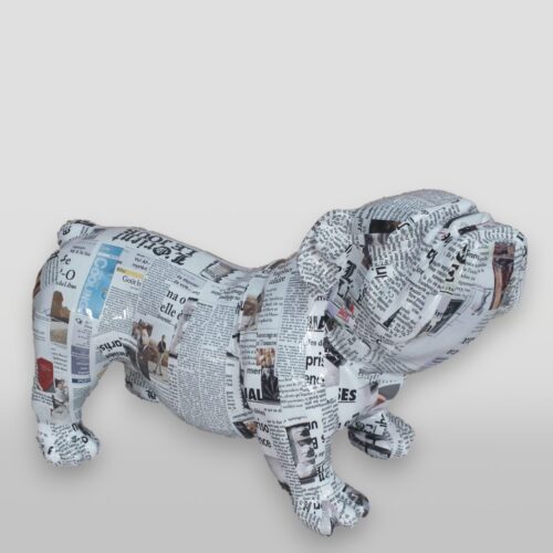 pies Figura dekoracyjna Bulldog angielski - edycja pop-art