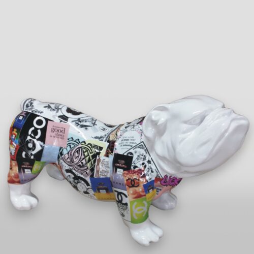 pies Figura dekoracyjna Bulldog angielski - edycja pop-art