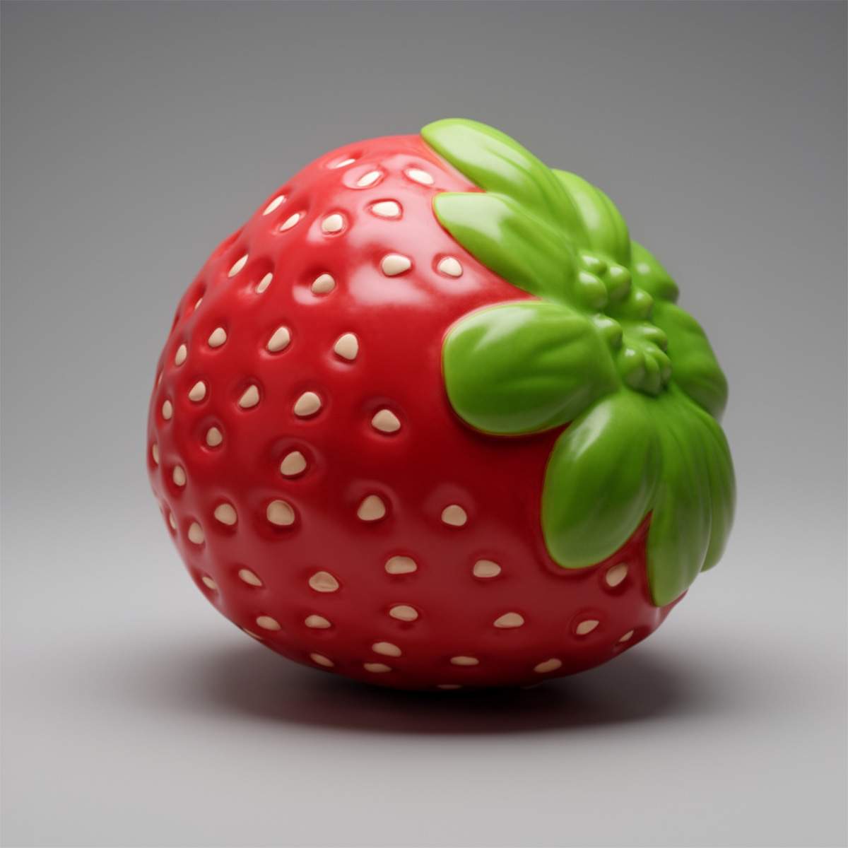Kleine Werbe Erdbeere Figur