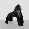 Gorilla origami Glasfaser Figuren Stehend – Bild 2