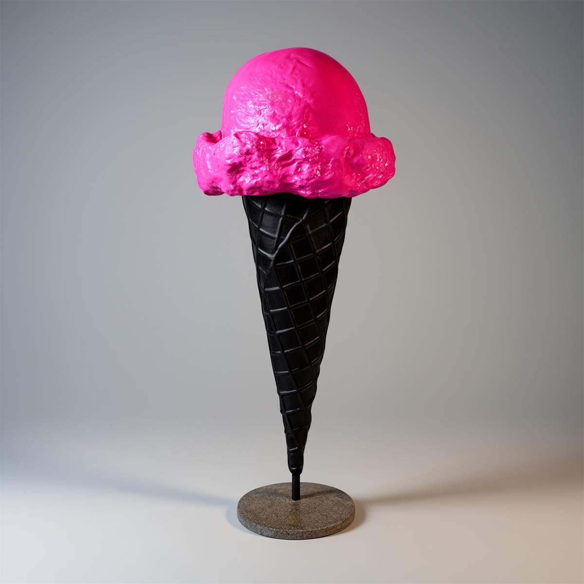 Werbefigur Gelato-Eistüte Mit Einer Kugel