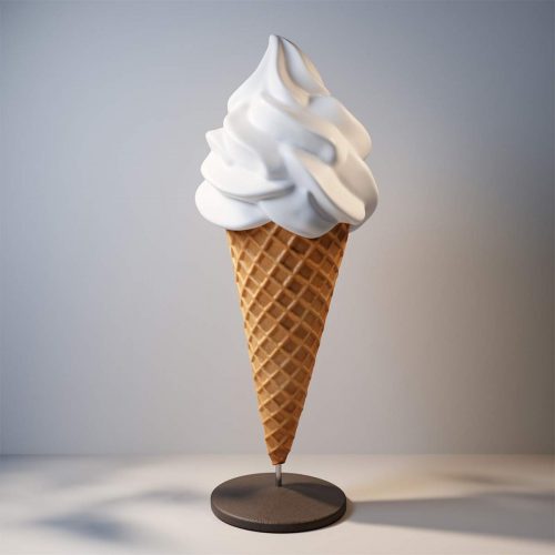 Werbefigur Vanille-Softeis