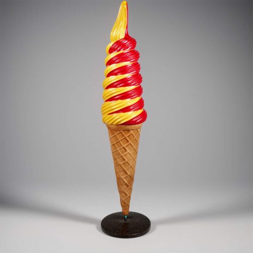 Reklamemodel eines amerikanischen / Spiral-Eis - Mango