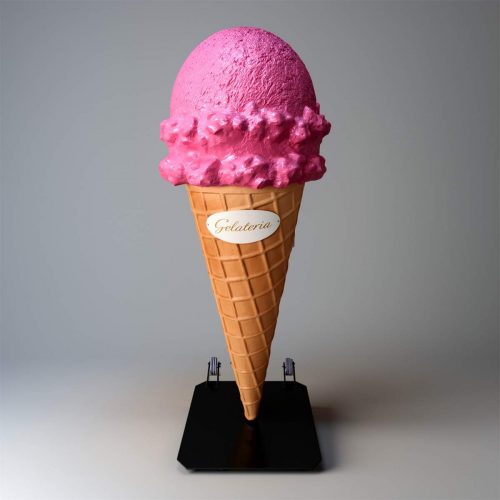 Eis verbung gelato 2 kugeln