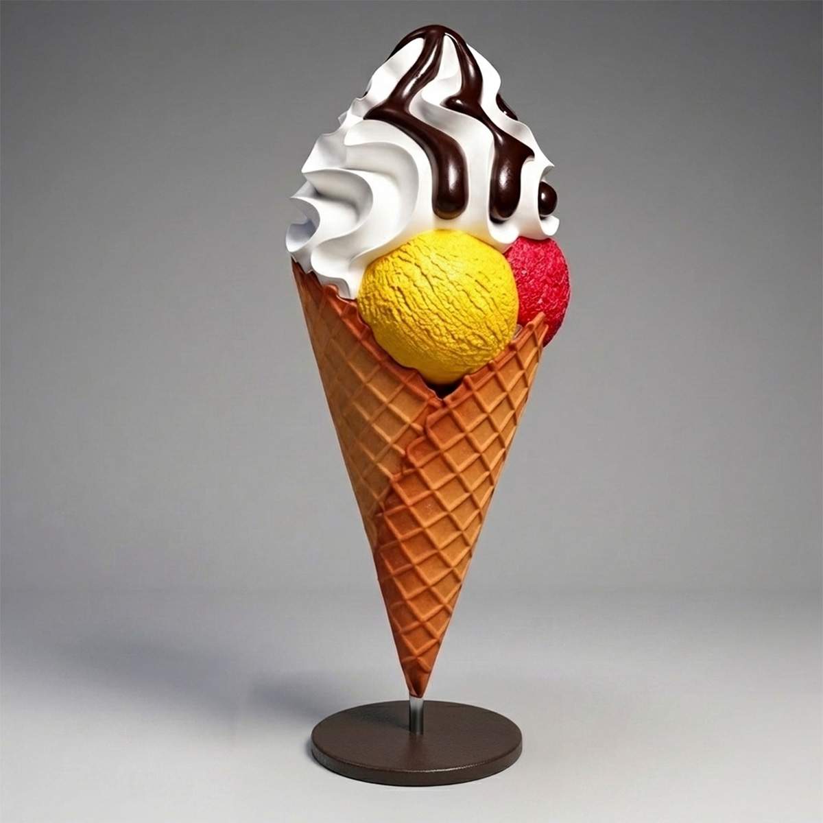 Große Werbe Eisdessert Figur