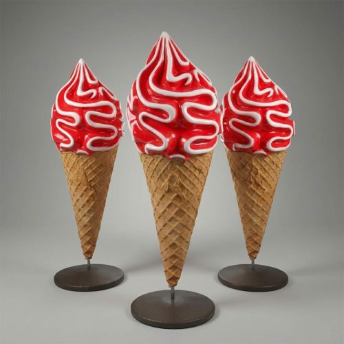 Wandstoeistüte MIT Glasur - WerbeNe für Eiscafé