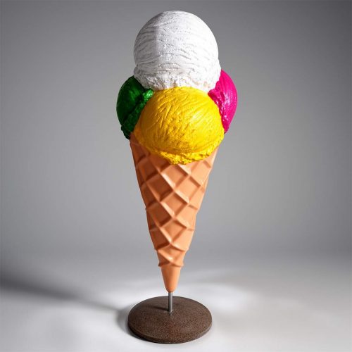 Kuglisfigur Eiscreme WerbeN für Gastronomiebetrieb