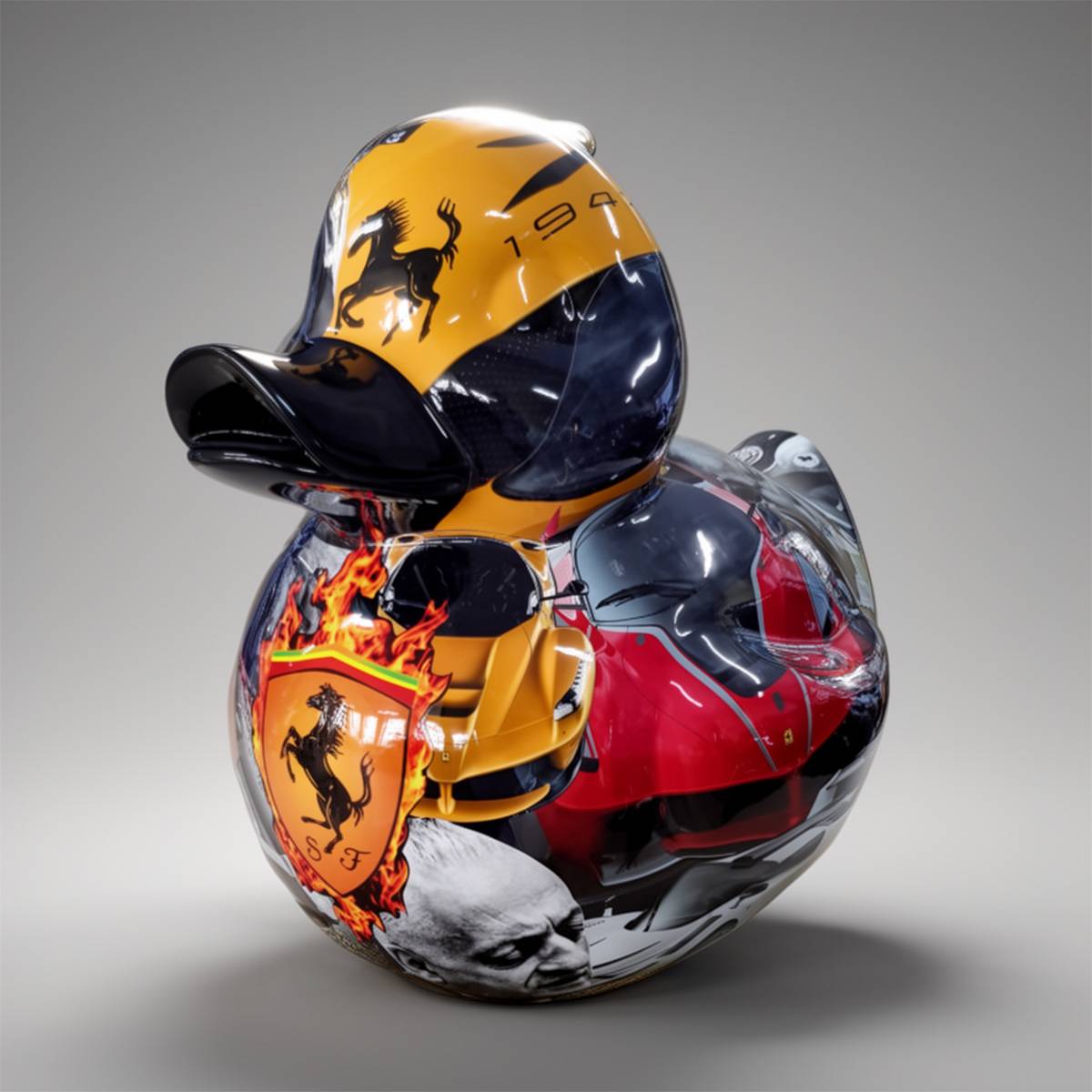 Ente Kunstharz Deka Skulptur-Pop-Art-Ausgabe – Bild 3