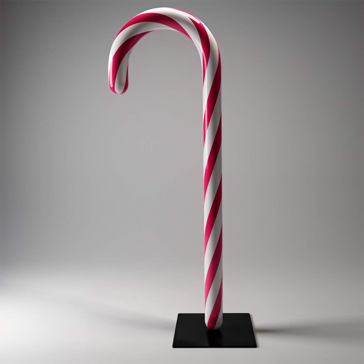 Weihnachts-Zuckerstange auf Sockel