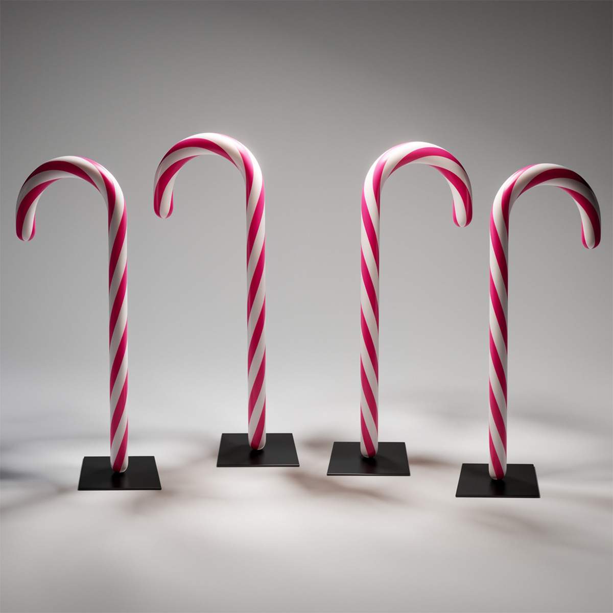 Weihnachts-Zuckerstange auf Sockel – Bild 3