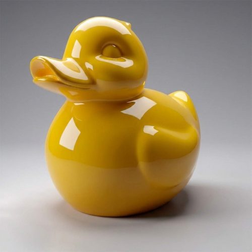 Ente Klein Skulptur DekoFigur Haus und Garten - Einfarbig.
