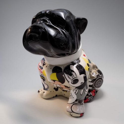 Bulldog Angelo 60 cm Hund - Mickey Mouse