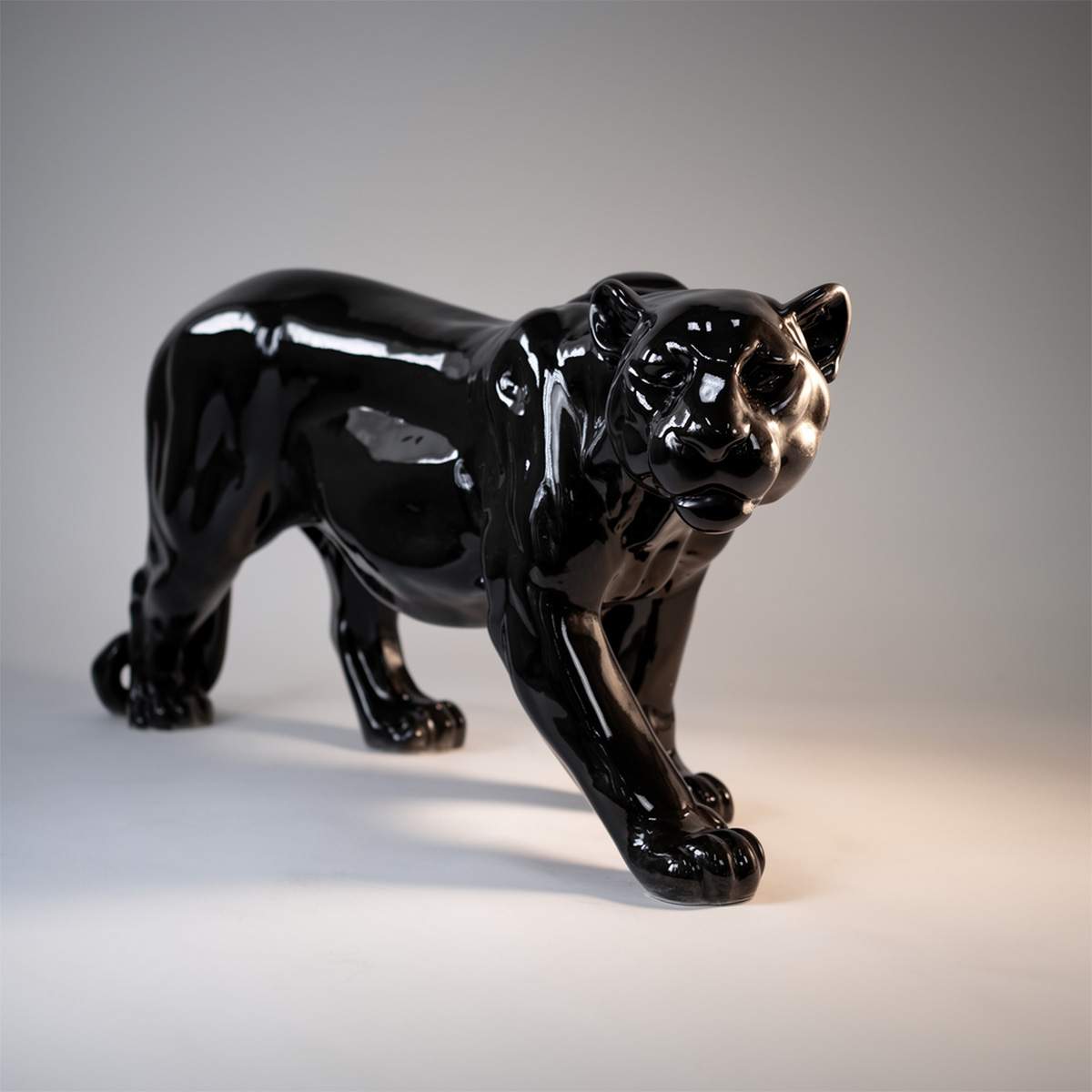 Dekorative Panther Stehend Lebensgroß Figur