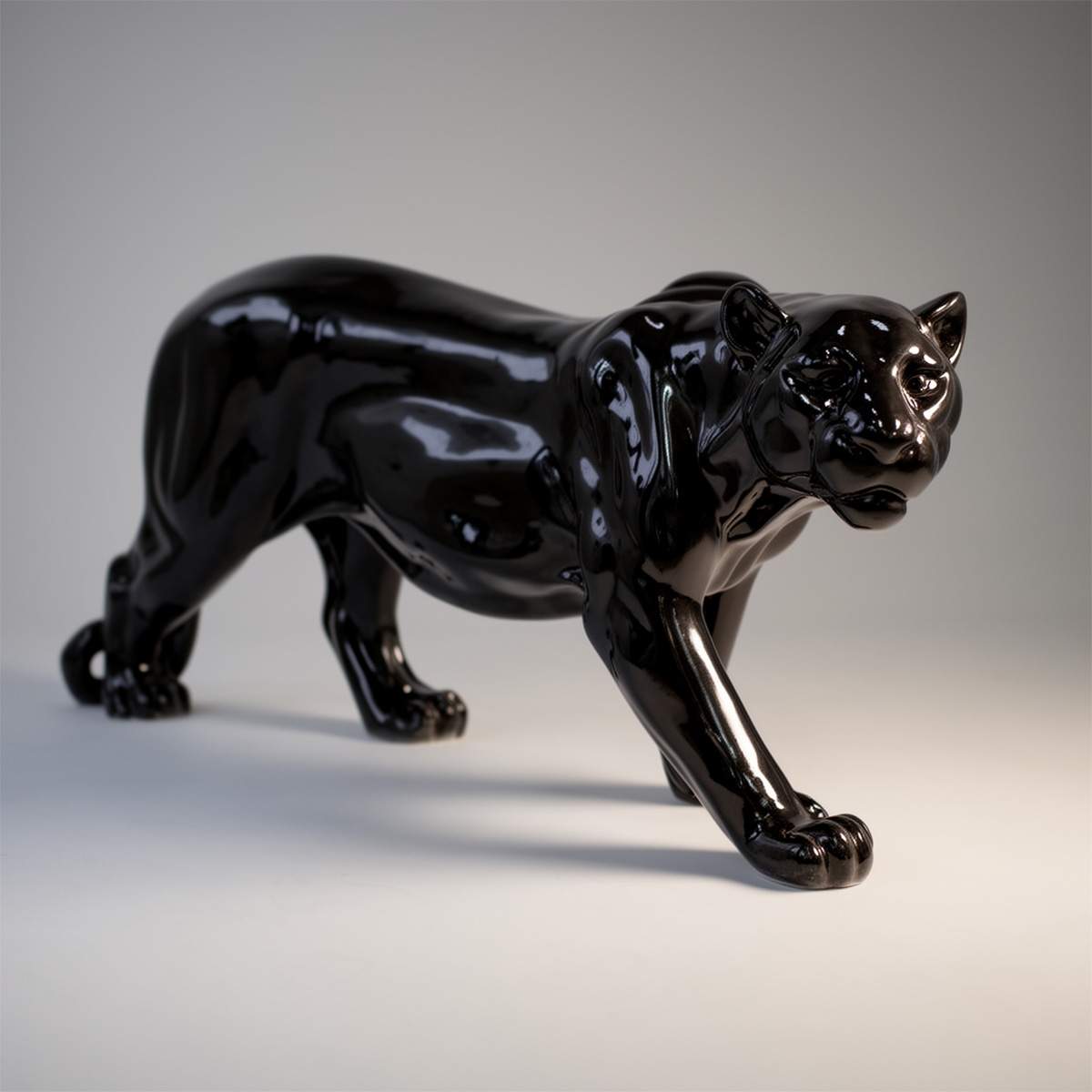 Dekorative Panther Stehend Lebensgroß Figur – Bild 3