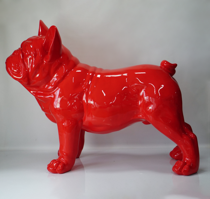 pies Duża figura bulldog francuski „Juki”- wersja jednokolorowa