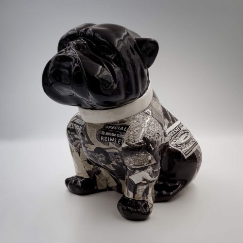 Bulldog Angelo 60 cm Hund - Fußball