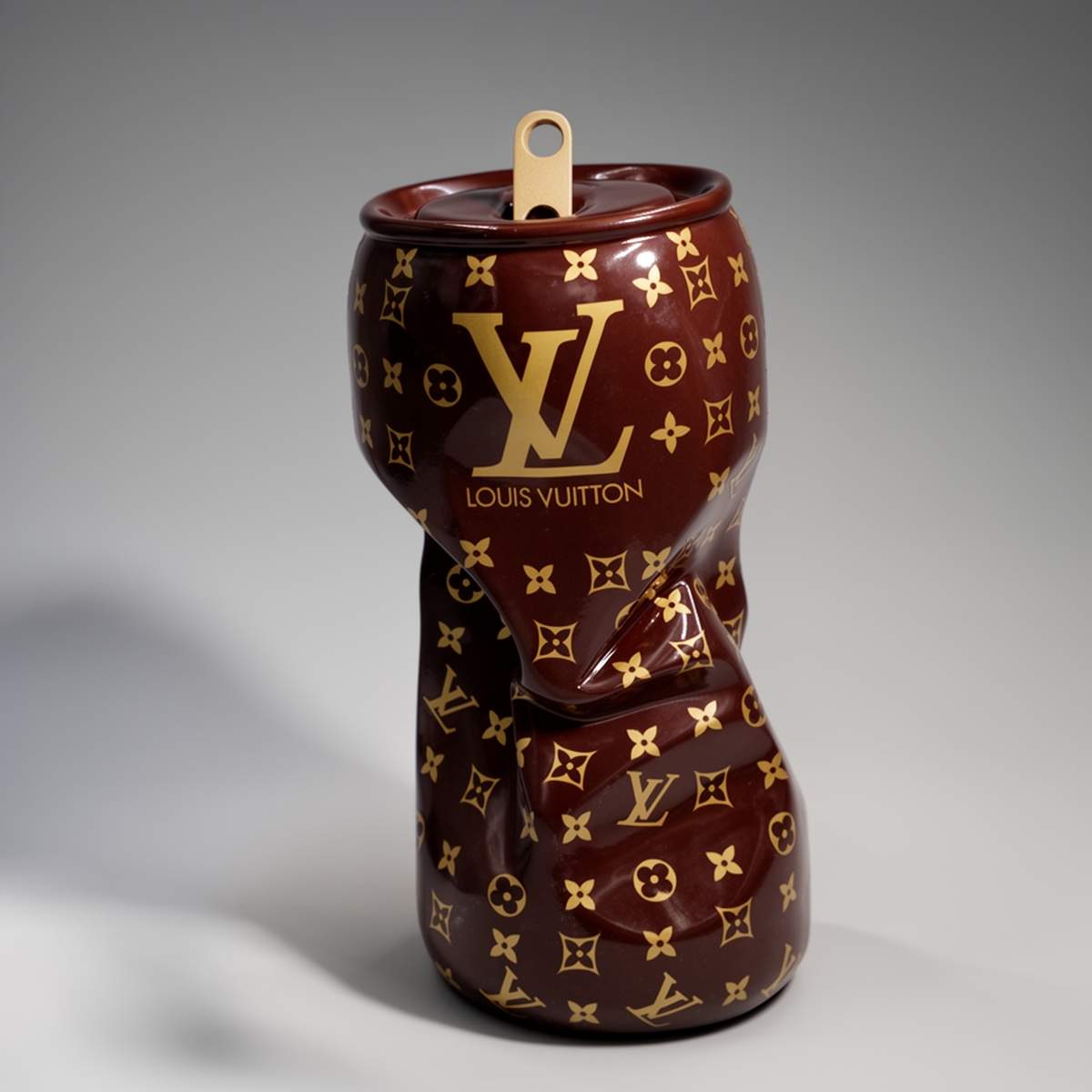 Dekorative Verbeult Dose Mit Monogramm Figur