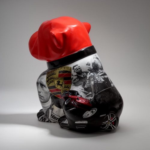 Bulldog Angelo 60 cm Hund - Porsche