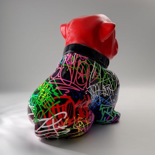 Bulldog Angelo 60 cm Hund - Spray