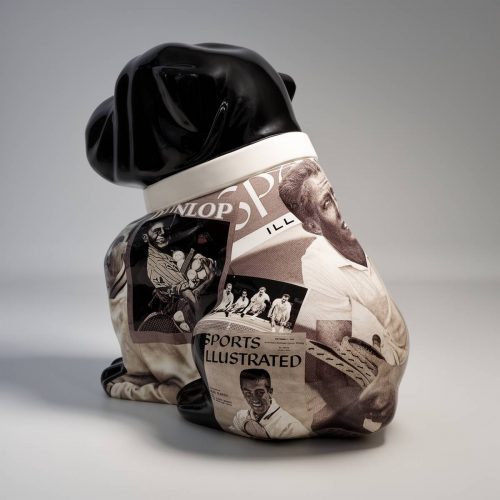 Bulldog Angelo 60 cm Hund - Tennis