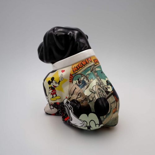 Bulldog Angelo 60 cm Hund - Mickey Mouse