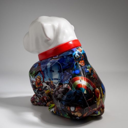 Bulldog Angelo 60 cm Hund - Marvel
