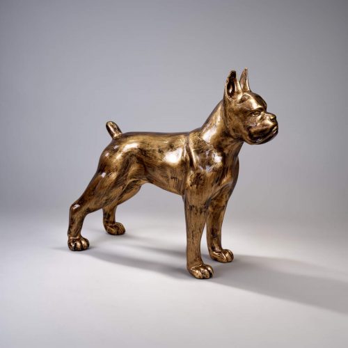 Stehender Boxer L - Gold Patin