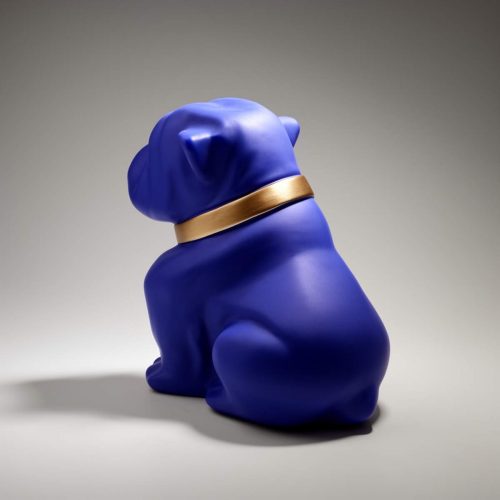 Bulldog Angelo 40cm Hund - Mattenmalerei