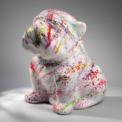 Bulldog Angelo 60 cm Hund - Splash