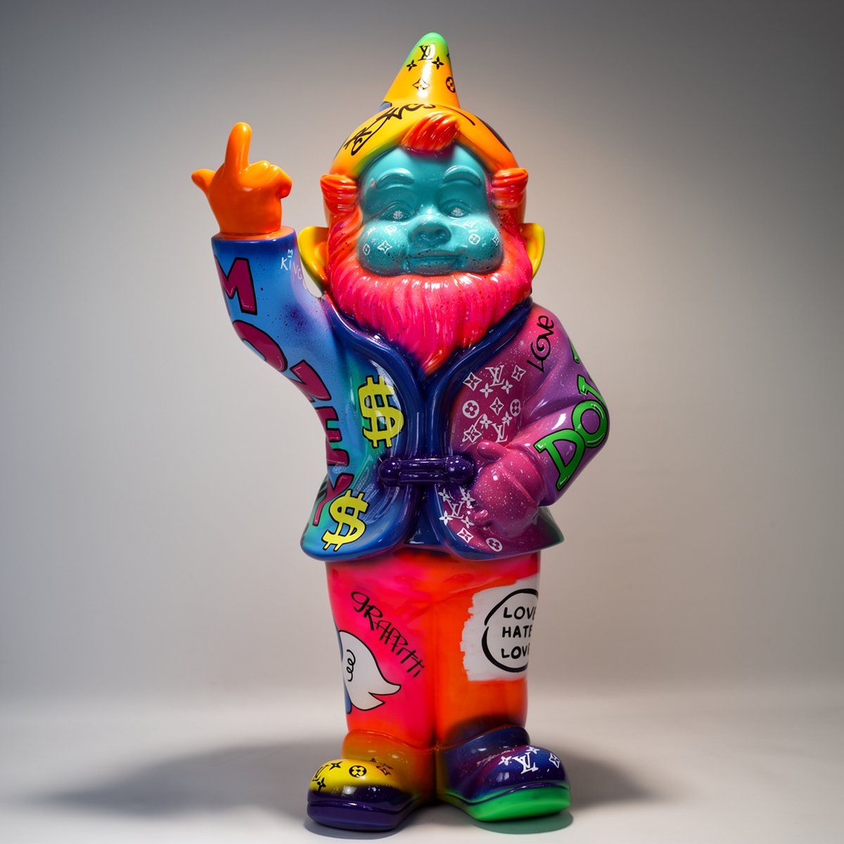Große Dekorative Gartenzwerg F**k You Looney Tunes Figur