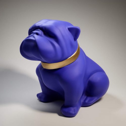 Bulldog Angelo 40cm Hund - Mattenmalerei
