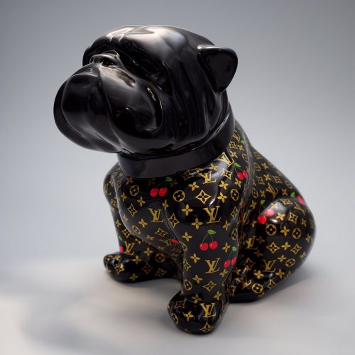 Bulldoggenhund Angelo 60 cm – Monogram Kirschen